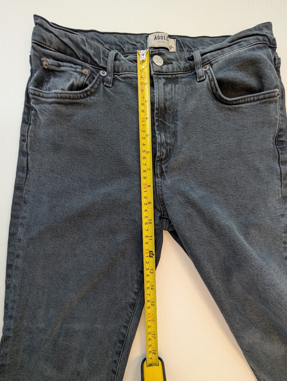 AGOLDE Toni Jean in Washed Black - Picture 7 of 12